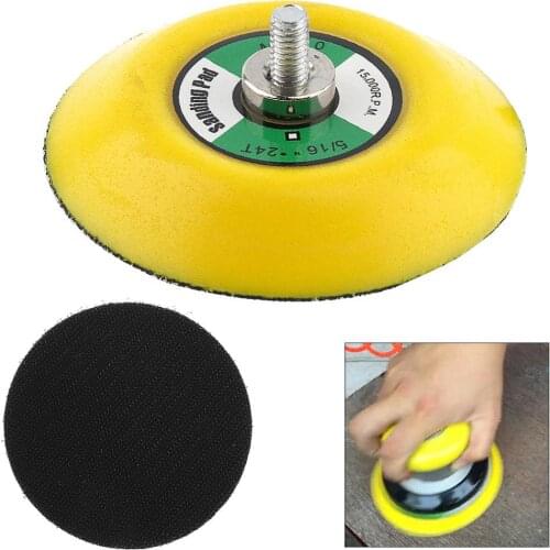 3 Inch Professional 12000RPM Double -acting Random Orbital Sanding Pad with Hairy Surface for Polishing and Sanding