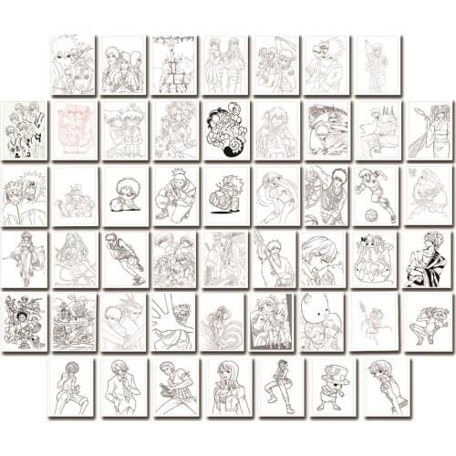 50Pcs Anime Poster Panel Aesthetic for Wall Collage Kit Chic Print Paintings for Living Room on The Wall Home Decoration