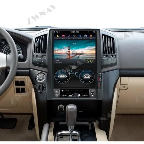 16 inch Tesla style Car DVD Player GPS Navigation auto Radio for TOYOTA LAND CRUISER LC200 2008-2015 multimedia wifi GPS 2 DIN