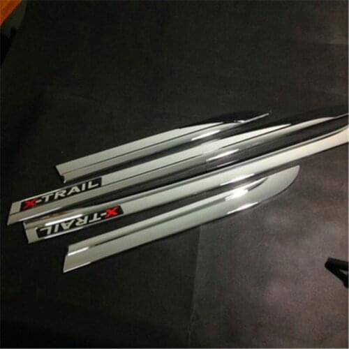 Car styling ABS Chrome car body side moldings side door decoration for 2014-2021 Nissan X-Trail T32 Rogue