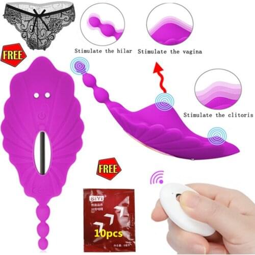 Dildo Panties Vibrator With Remote Butterfly Vibrator Wearable Panty Women Adullt Toys Rabbit G -Spot Vagina Clit Stimulator