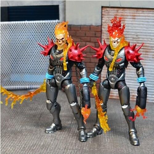 Marvel Legends Cartoon Ghost Rider Figures Toys Model Set 6 Inch Movable Ghost Rider Action Figure Doll Toy Collection Decration