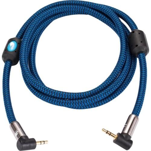 Hifi 3.5mm AUX Cable Angled to Angled Headphone PC MP3 Car 3.5 to 3.5 Audio Cable Shielded OFC Gold plated 1M 2M 3M 5M 8M 10M