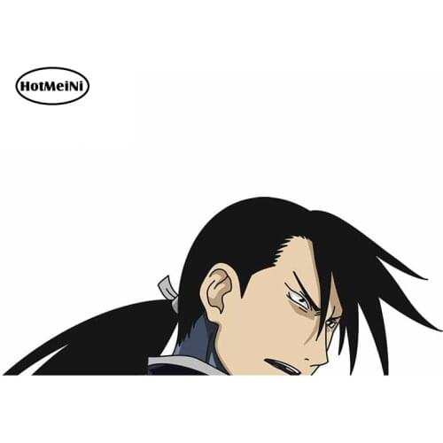 HotMeiNi 13cm x 5.2cm Peeker Auto Car Stickers for Fullmetal Alchemist Anime Decals JDM VAN Scratch-Proof DIY Car Assessoires