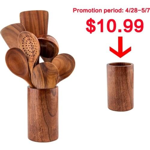 Teak wooden non-stick pan special cooking wooden shovel long handle wooden spatula big spoon cooking wooden shovel