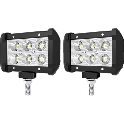 2Pc 4INCH 18W LED Work Light Bar 4WD Off Road SPOT Pods Fog Lamp 4X4 Pickup ATV SUV Driving Lamp