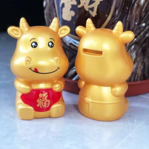 Cartoon Taurus Shaped Money Bank Piggy Bank Money Savings Box Containers
