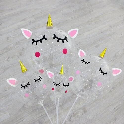 Unicorn Latex Balloons Accessories Birthday Party Decoration for Children 1 Year Old Birthday Kids Gifts Unicorn Party Supplies