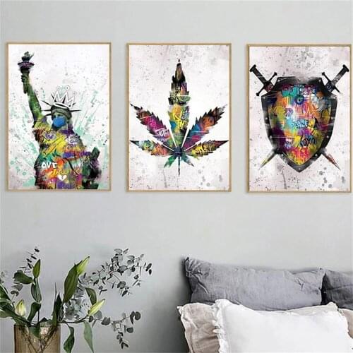 Wall Art Statue of Victory Poster HD Print Street Graffiti Canvas Painting Picture For Living Room Bedroom Nordic Home Decor