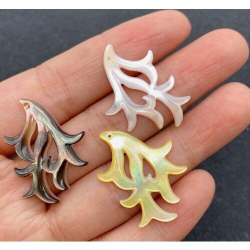 Wholesale Multicolor Tree Shape Pendant Natural Shells for Jewelry Making DIY Handmade Accessories Beaded Decoration Fashion