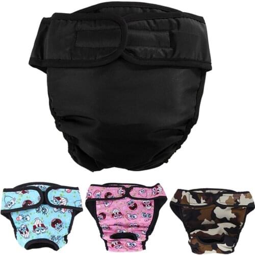 Small Large Dog Diaper Sanitary Physiological Washable Panties Female Shorts Underwear Menstruation Briefs for Xs - Xxl Pet