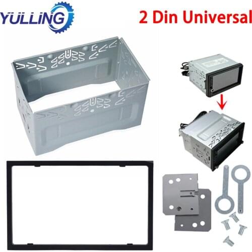 YULLING Fitting DVD Player Frame Mounting Plate Unit 2 DIN Cage Radio Vehicle Case Car Radio Player