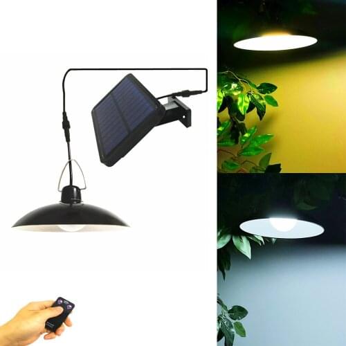 Solar Light Retro Bulb Chandelier Pendant Light Outdoor With 9.8FT Cord Waterproof IP65 For Yard Cafe Camping Tent Hanging Light