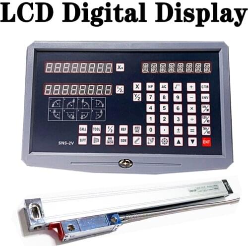 Two and Three Axis Lathe Milling Machine Lcd Cnc DRO Linear Scale Digital Display Electronic Gate Optical Size Digital Display