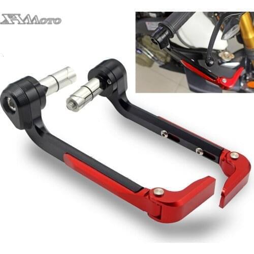 Black 7/8 '' 22mm Motorcycle Brake Clutch Protect Lever CNC Aluminum Universal Handlebar Protector Guard