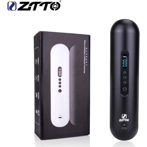 ZTTO Rechargeable Air Pump Tire Inflator 12V 120PSI Cordless Portable Compressor Digital Pump Multiple Use 2000mAH for Car Bike