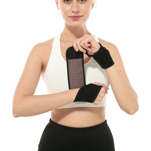 1Pair Adjustable Wrapped Compression Wristband Badminton Assist Safety Sport Wristband Weight-bearing Protection Joint Wristband