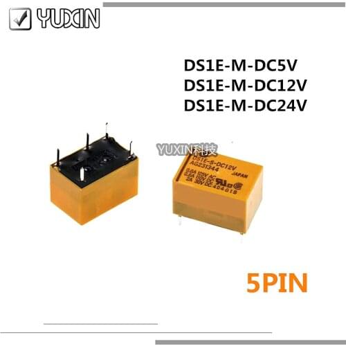 10PCS/LOT 100%Original&New Relay DS1E-M-DC5V AG201944 DS1E-M-12V DS1E-M-DC12V AG201344 DS1E-M-DC24V AG201444 DS1E M DC24V 5PI