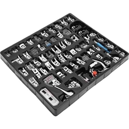 11- 62pcs/set Mini Sewing Machine Presser Foot Feet For Brother Singer Janome Presser Feet Braiding Blind Stitch Darning