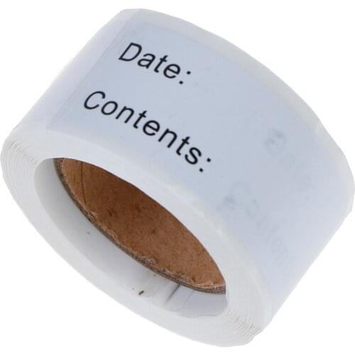 125pcs Food Storage Labels Refrigerator Freezer Labels Adhesive Label