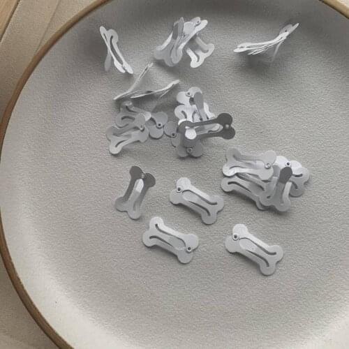 2020 Dog Cat BB Hair Clip Mini White Heart Bone Hairpin Teddy Dog Hair Clip Pet Headdress Dog Hair Accessories