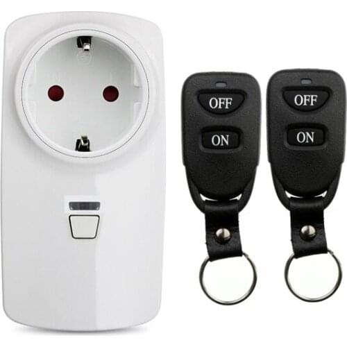 433MHZ 110V 220V 260V RF Wireless Remote Control Switch Socket EU Electrical Outlet Switch Transmitter Light/Fan/Home appliance