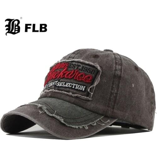 [FLB] New Washed Cotton Men Baseball Caps For Women Hat Snapback Embroidery Casual Cap Casquette Dad Hat Hip Hop Cap F317