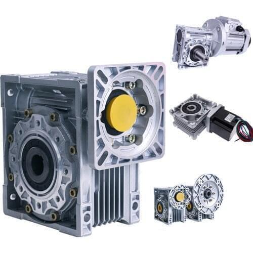 NMRV030 worm gear RV030 turbine reducer wtih different gear ratio for NEMA 23 NEMA 24 stepper motor and 90*90 szie DC motor