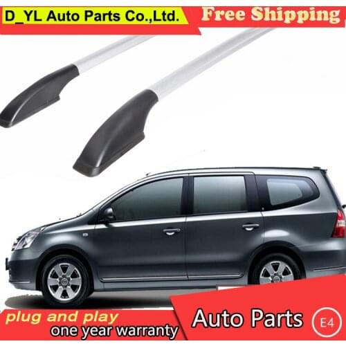 D_YL car styling for Nissan Geniss car roof rack aluminum alloy luggage rack punch Free 1.7 meters