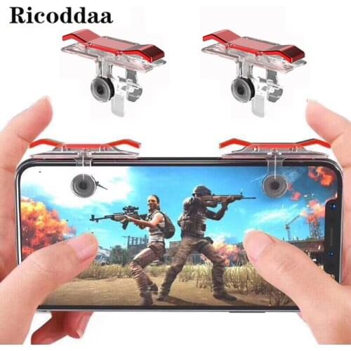 L1 R1 Mobile Phone Game Fire Button Smart Phone Metal Game Trigger L1 R1 Shooter For iphone Knives Out / Survival Rules / PUBG