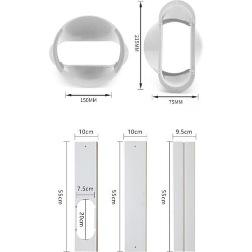 Window Seal Plates Kit For Portable Air Conditioners AC Vent Slide Kit Plate