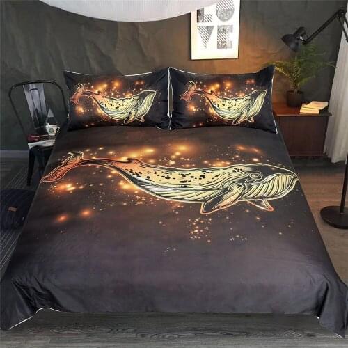 Bedding Set Queen Red Golden Lucky Fish Duvet Cover Set Colorful Quilt Cover 3pcs Auspicious Bedclothes