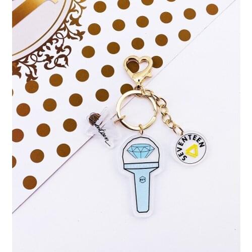 KPOP Seventeen 17 Key Chain Ring Creative Pendant Cute Keychain Accessories Keychains Bag Charm New Wholesale