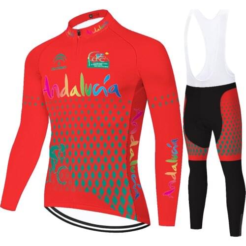 Andalucia Summer Spirng Completo Conjunto Masculino Jersey Traje Maillot Uniforme Ropa Ciclismo Hombre Equipamento De Ciclismo