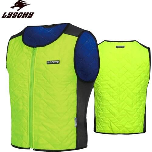 Summer Motorcycle Riding Cooling Vest Quick-drying Elastic Lycra Fabric Outdoor Sports Work High Temperature Protective Vest