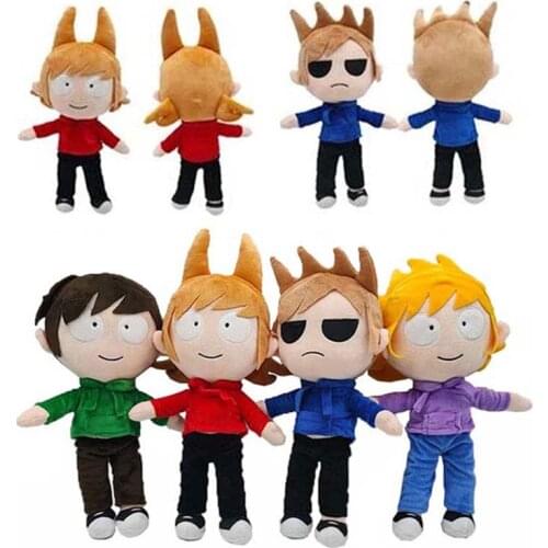 Youtube Hot Exclusive Tom Eddsworld Tord Anime Plush Cartoon Edd Doll Indoor Home Decoration Soft Stuffed PP Cotton Toy Gift
