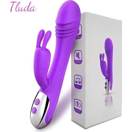 Powerful Rabbit Vibrator For Women Clitoris Stimulator Soft Silicone Vibrators Female Dildo Erotic Goods Sex Toys For Adults 18
