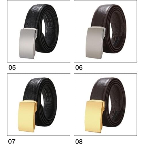 TJ-Tianjun Men Cowhide Leather Belt Leisure Business Buckle Automatic Buckle pants girdle Fashion Hot sell Genuine Leather Belt