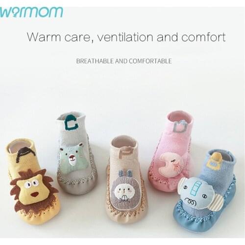New Spring And Summer Baby Toddler Floor Socks Cartoon Non-slip Leather-soled Toddler Shoes Three-dimensional Doll Baby Socks