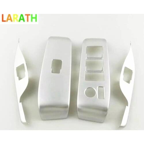 New For Toyota Alphard Vellfire 2015 2016 ABS chrome 4pcs Window Glass Switch Panel ABS Cover