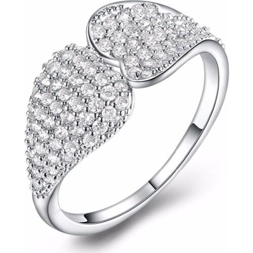 New Strong Recommend Statement Girl jewelry Brass metal Party Wedding ring Pave setting Cubic Zirconia stones Lady Rings