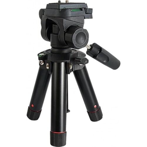 MS19 Mini Portable Camera Stand Compact Three-dimensional Head Tripod for Video Vlog Smartphones Photography Live Broadcast