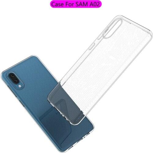 Crystal Clear Cell Phone Case for Samsung Galaxy A02 A022F A022M Soft TPU Cover Bag for Samsung A 02 Capa