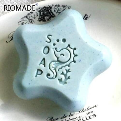 Cute Hippocampus Handmade Soap Stamp Cartoon Animal Seahorse Transparent Stamps For Soap Making Clear Acrylic Stamp Custom