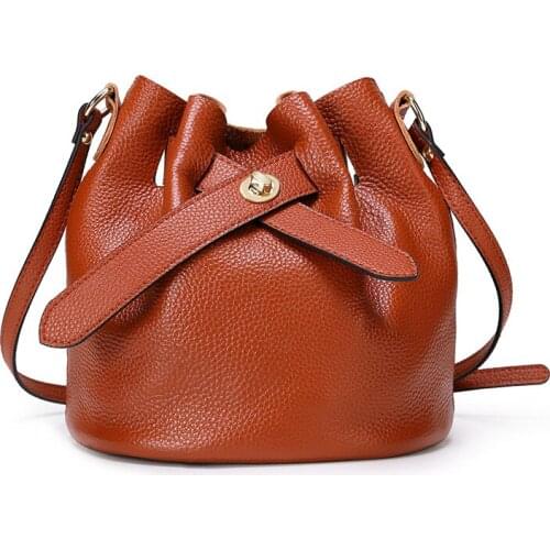 Special Offer 100% Genuine Leather Boston Bag Small Natural Cowskin Women Handbag