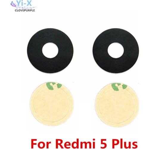 20PCS/Lot Rear Back Camera Glass Lens for Xiaomi Redmi 5 Plus with Sticker