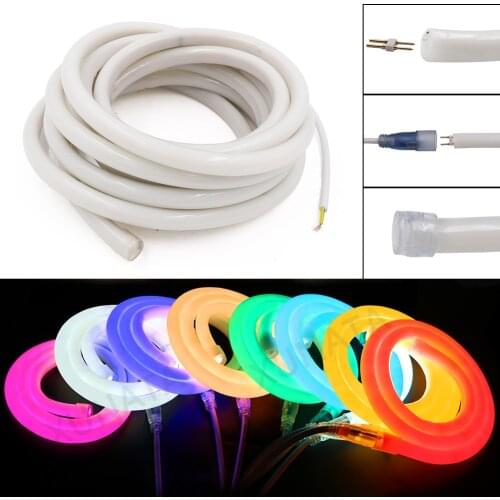 12V Led Strip Neon Rope Tube 14mm Outdoor Waterproof Neon Light Lamp 2835 120Leds/M Flexible Ribbon Neon Sign DIY Night Lights