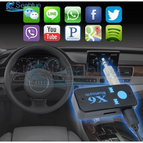 X6 Universal Bluetooth Receiver V4.1 Support TF Card Handfree Call Music Player Phone Car AUX In/Output MP3 Music Player