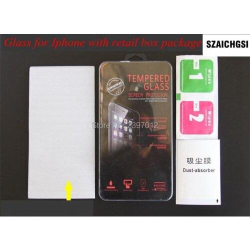 SZAICHGSI tempered glass screen protector for apple iphone 6/6s plus 1000pcs/lot