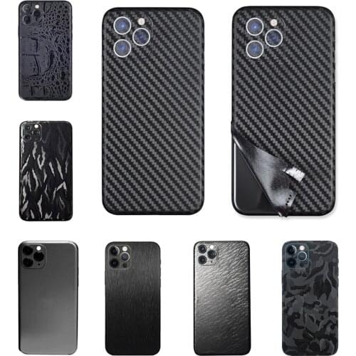 Ice Film Matte Film Back Film For iPhone 12 11 Pro Max XR XS 6S 6 7 8 Plus Protector Sticker Cover Carbon Fiber Leather Film